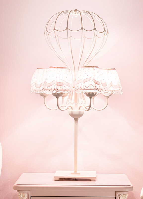 <strong>2036</strong> base lampada mongolfiera 6 luci L. 39 x P. 39 x H. 83 cm